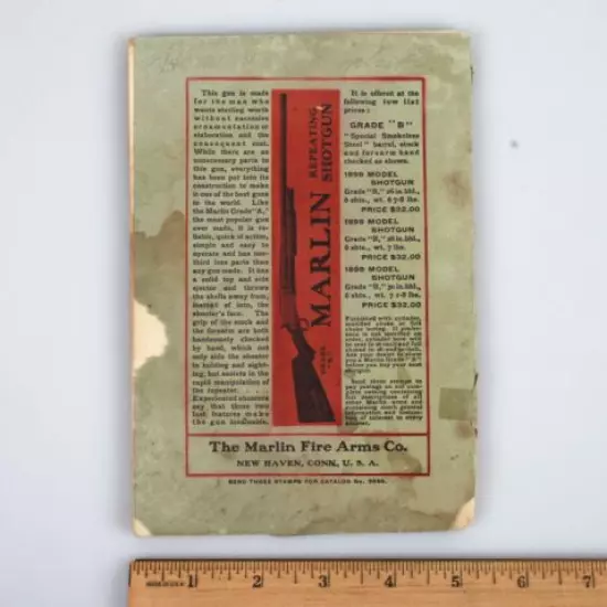  Rare Vintage 1900s Marlin Firearms Booklet Filled with Testimonials 