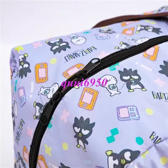 Cute Badtz Maru Foldable Travel Luggage Trolley Tote Crossbody Duffle Handbag