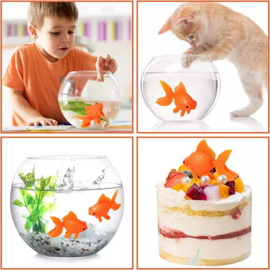 Title: 12-Pack Floating Goldfish Decorations for Aquarium, Tank, & Terrarium