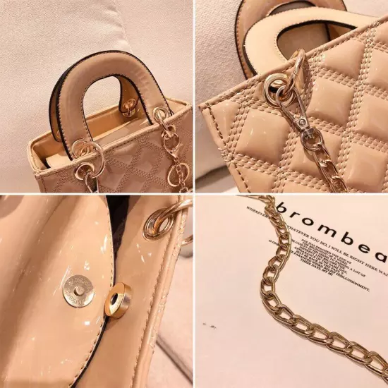 Bags Women Plaid Bag Ladies Shoulder Chain Tote Messenger Crossbody HandBag 