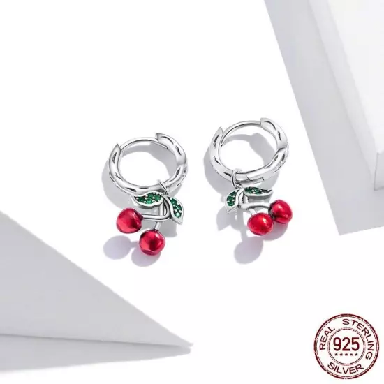 Original Sweet Cherry S925 Silver Earrings