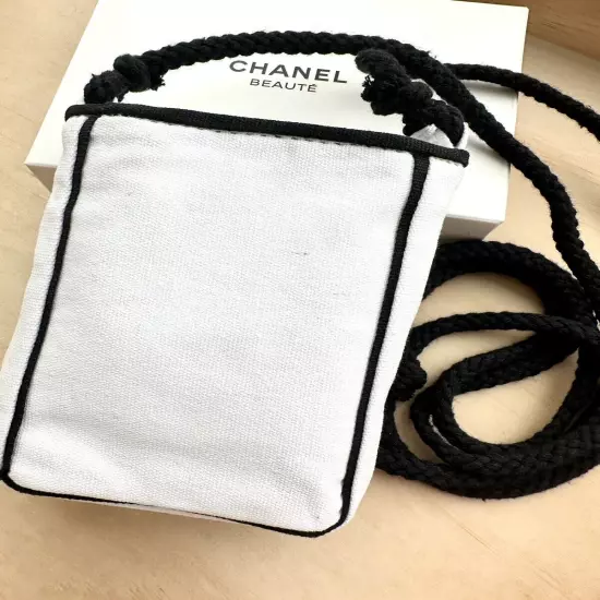 Chanel Beauty No 5 L’eau Canvas Mini Pouch With Adjustable Strap