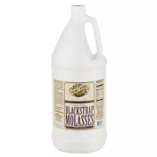 Golden Barrel Bulk Unsulfured Blackstrap Molasses Jug (128 Fl Oz)