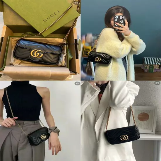 Chain Crossbody Shoulder Strap for Gucci Marmont/Dionysus mini Speedy Series