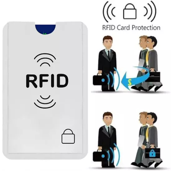 RFID Credit Debit ID Card Sleeve Protector Blocking Safety Shield Anti Theft Lot