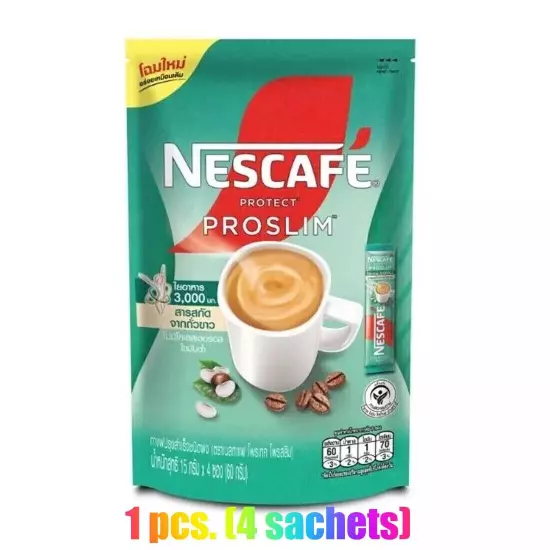 Nescafe Protect Proslim Instant 3 1 Coffee Fiber Slim Diet Weight Control No Fat