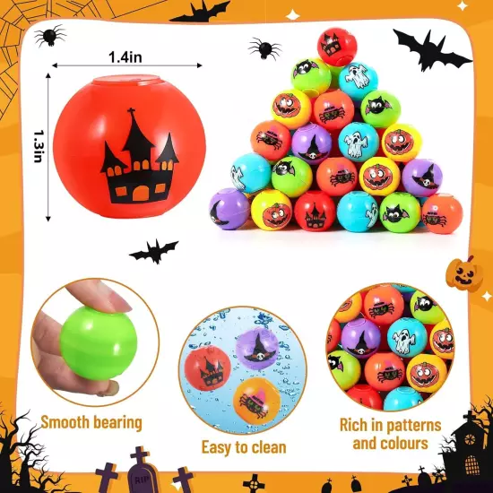 36 Pcs Halloween Party Favors Mini Fidget Spinners Ball Toys for Kids... 