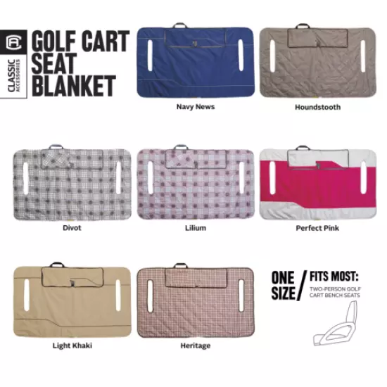 Fairway 40-027-015701-00 Golf Cart Seat Blanket/Cover - Houndstooth