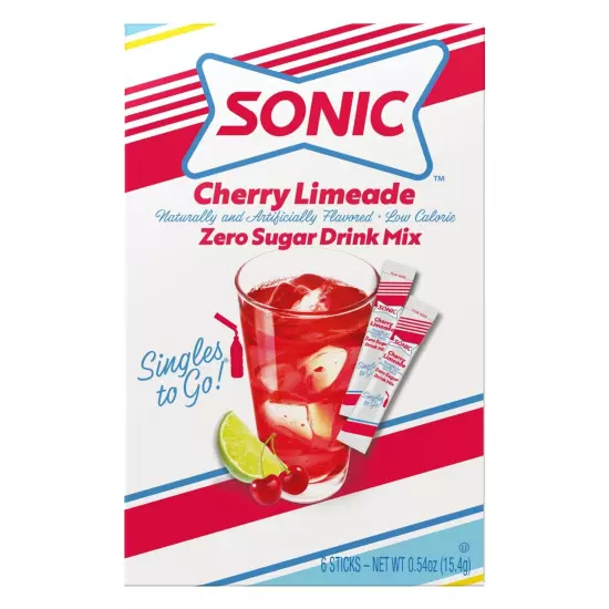 Sonic singles to Go! Drink Mix Variety Pack - Sonic Limeade, Ocean Water, Cherry