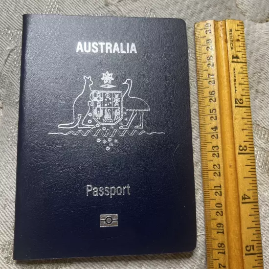 “RETIRED “OBSOLETE “ AUSTRALIA“ Passport Simulation Prop Notebook - MOVIE PROP-