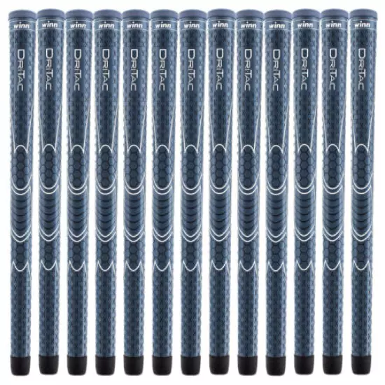 Set of 13 - Winn Dri-Tac Midsize Navy Mens Golf Grip +1/16" 6DTNB