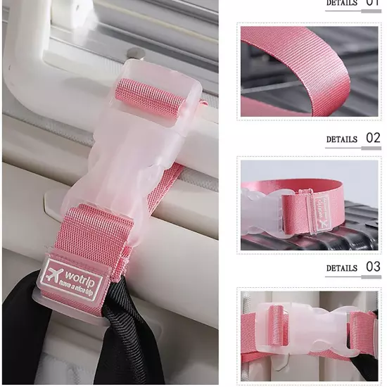 Plastic Luggage Carrying Clip Buckle Luggage Strap Suitcase Travel Accessories