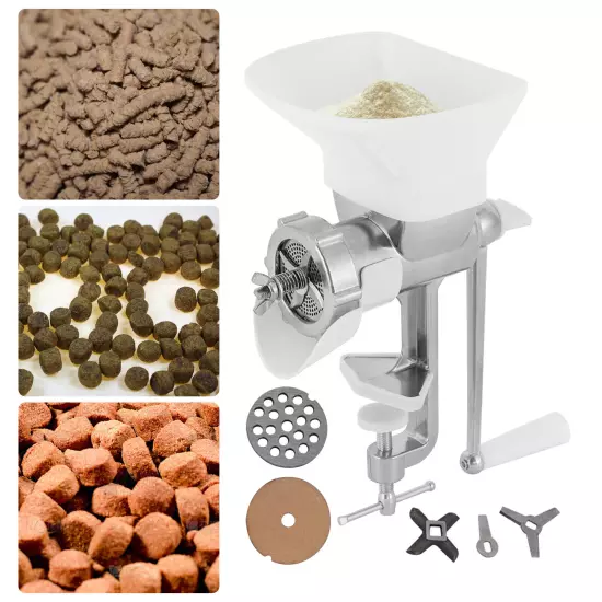 Pet Feed Maker Feed Pellet Machine Birds Fishing Bait Granulator Manual Pelleter