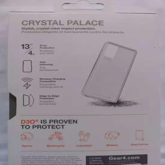 Gear4 Crystal Palace Designed for Samsung Note 20 5G Compatible 