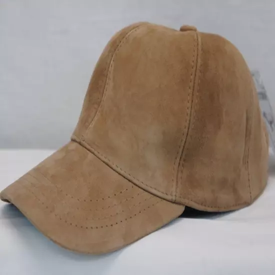 100% REAL GENUINE LAMBSKIN SUEDE LEATHER Baseball Cap Hat Sport Visor 36 COLORS