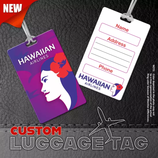 Hawaiian Airlines Luggage Tags (Set of 4)