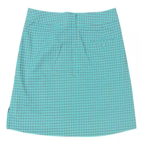 Lady Hagen - NWT Women's Green-Blue Slate Gingham Golf Skort - Sizes: 0, 2, 4, 6