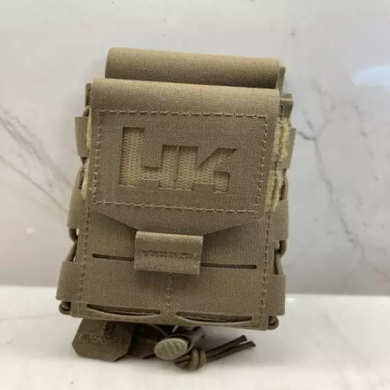 Rare German Heckler & Koch HK lasercut Magazine Pouch for 5.56 Coyote Tan