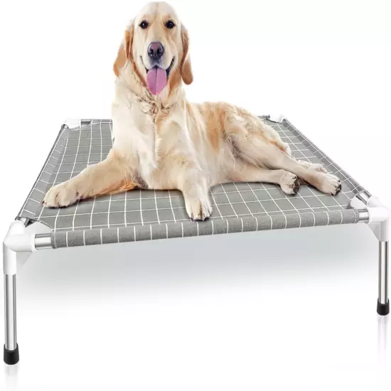 Elevated Dog Bed Pet Cot - Dog Cots Beds for Medium Dogs | Detachable Raised Cat