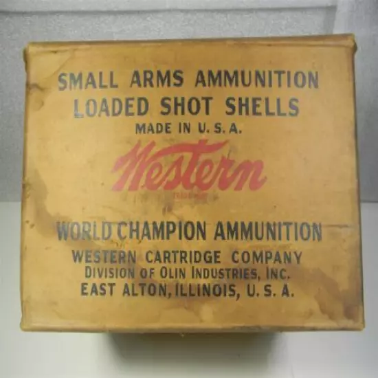 c1950s Western Cartridge Co. Super X 16 Ga. Shot Shell Shipping Case - !10 - 6D