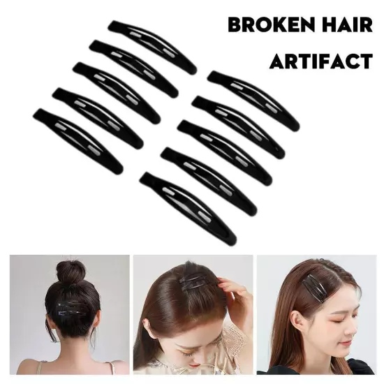 Large Black Metal Snap Hair Clip Barrettes 77mm DIY Clip Hair New Fashion L7G6