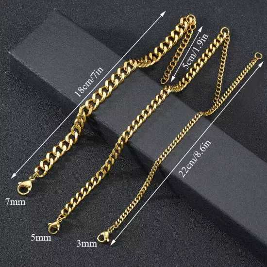 Men's Hip Hop Bracelet Jewelry Titanium Steel Bracelet Couple Bracelet Fashion ღ