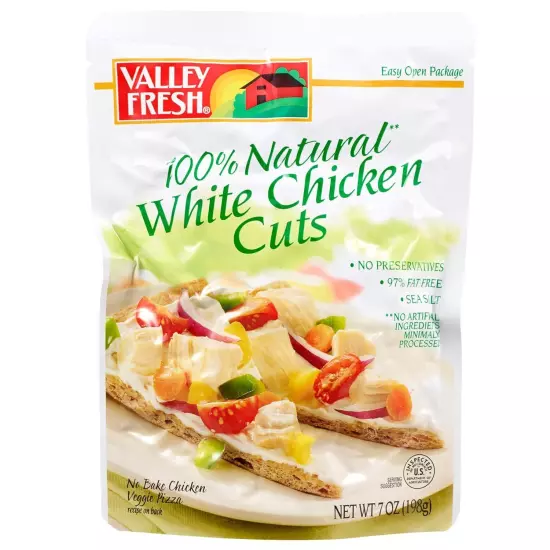 VALLEY FRESH, Premium White Chicken Cuts, 7 Ounce (Pack 7 of 12) 