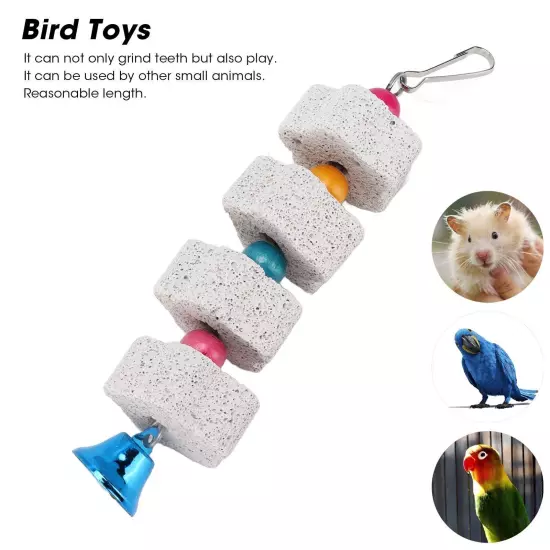 Bird Chewing Toys Bird Beak Grinding Stone for Parrots Hamsters and Other Small