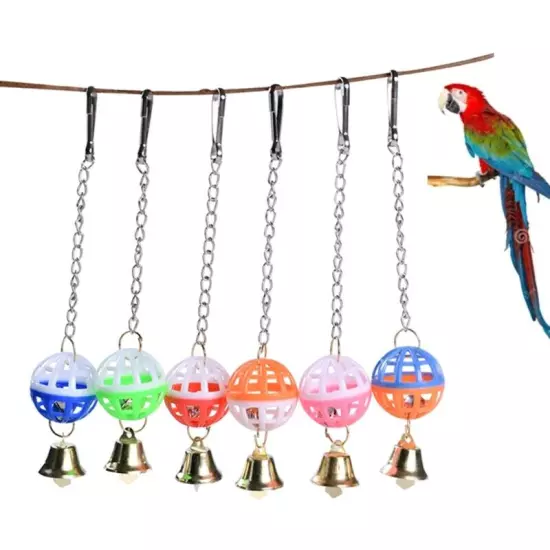 Bird Toy with Sweet Sound Bells for Pet Cage Suitable for Parakeet Conure