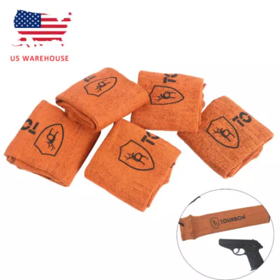 Tourbon 5 Packs Pistol Sock Silicone Treated Handgun Safe Storage Cover in USA