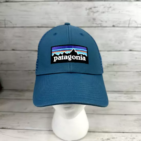 Patagonia Blue Ball Cap Trucker Hat Snapback Mesh Logo Lightweight