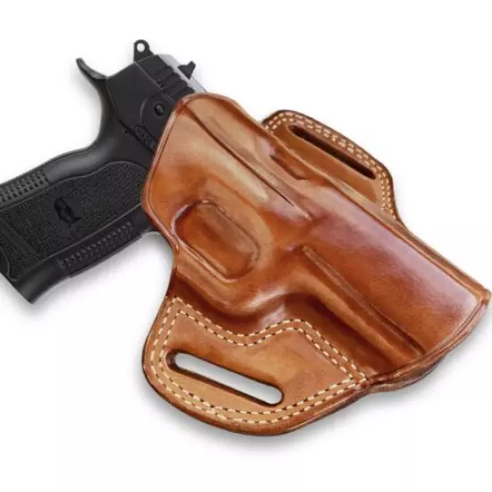 Premium Leather OWB Pancake Holster Open Top Fits, Sarsilmaz B6 - 4.5"BBL #5092#