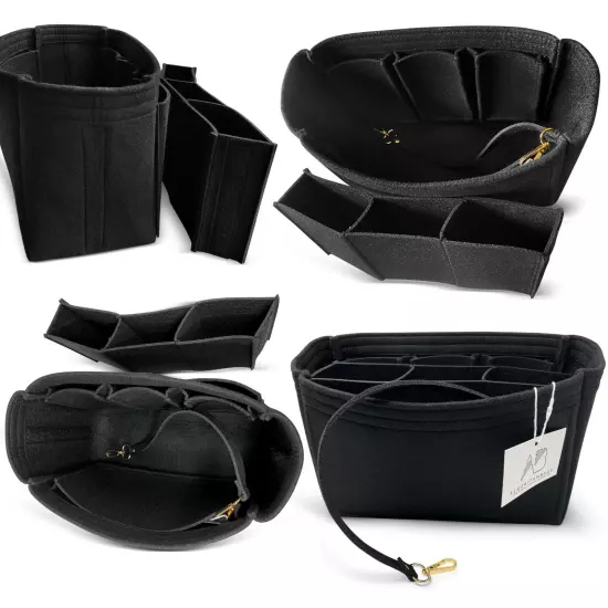 NEW! AlgorithmBags® Purse Organizer Insert for Longchamp Le Pliage, black noir