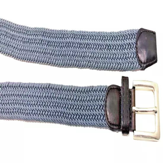 Perry Ellis Portfolio Belt Braided Men's Size gray stretch 2xl/xl