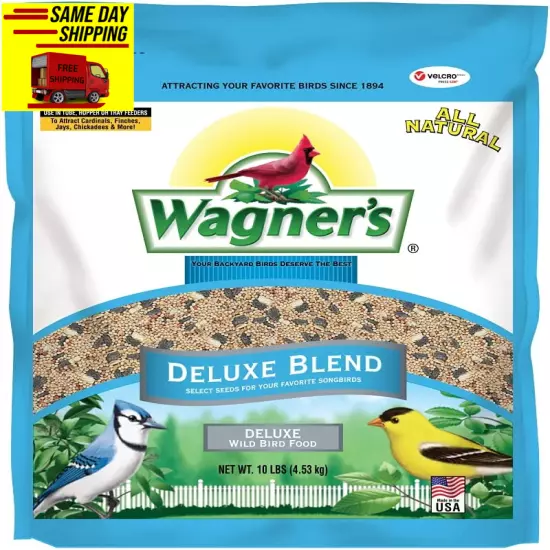 Wagner'S 13008 Deluxe Wild Bird Food, 10 Lb Bag