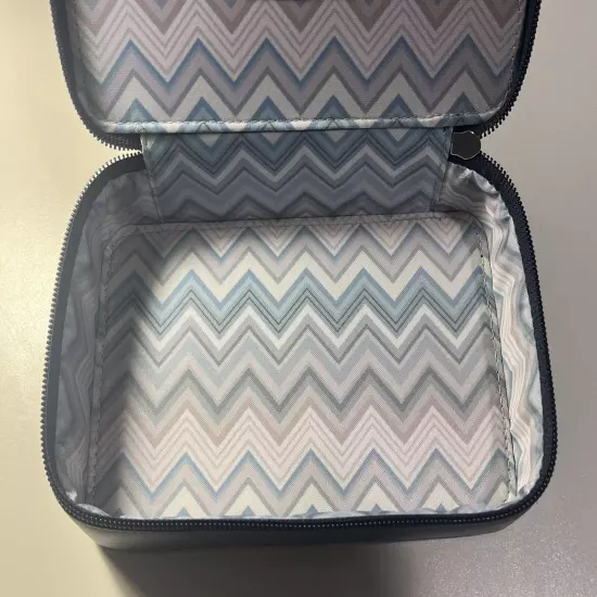 NWOT Missoni Exclusive Delta One Travel Case Pouch Blue Wave Zipper Ltd Edition