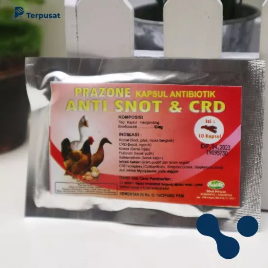 @5 Sachets x PRAZONE 10 capsules CRD anti-snot chicken duck cold