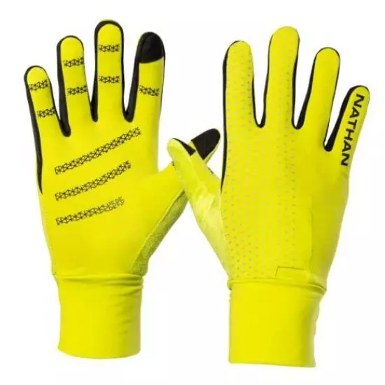  Reflective Gloves. for Running and Outdoor Activity. Touch Adult-S Multi