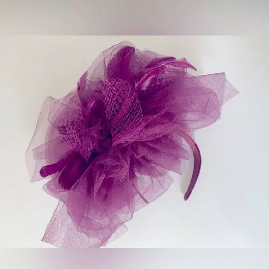 Women Feather Hair Fascinator Clip Wedding Headband Royal Tea Cocktail Party Hat