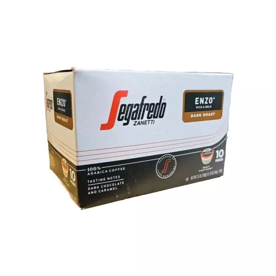 Segafredo Zanetti Single Serve Coffee Pods k-cup, Vivace Medium Roast 10 Ct Box