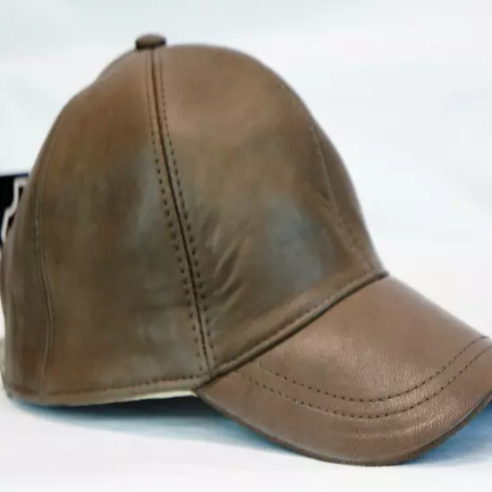 New 100% Real Genuine Lambskin Leather Baseball Cap Hat Sports Visor 40 COLORS