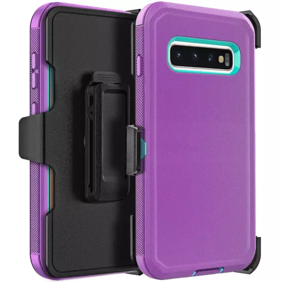 For Samsung Galaxy S10/S10+/S10e Heavy Duty Shockproof Case Cover + Belt Clip