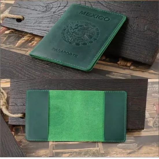 New Mexico Mexican passport Cover 100% Genue Leather Covers Pasaporte New Travel