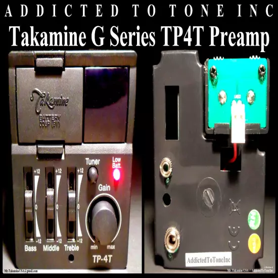 Takamine G Series TP4T Preamp / NOS / Original Revision / Authorized Dealer