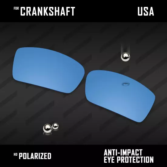 Anti Scratch Polarized Replacement Lenses for-Oakley Crankshaft OO9239 Options