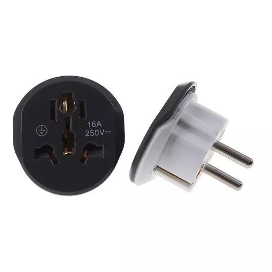 16A Universal EU Travel Adapter Euro Converter UK US AU to EU AC Socket Plug!