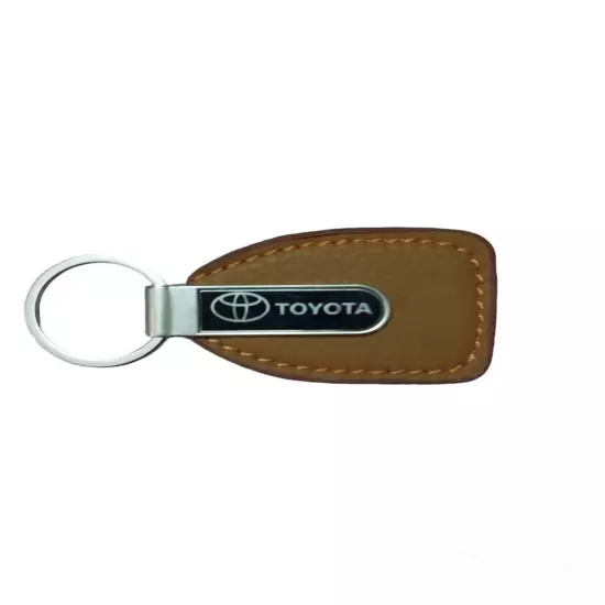 Leather Toyota Keychain Metal For Car Key Ring Holder