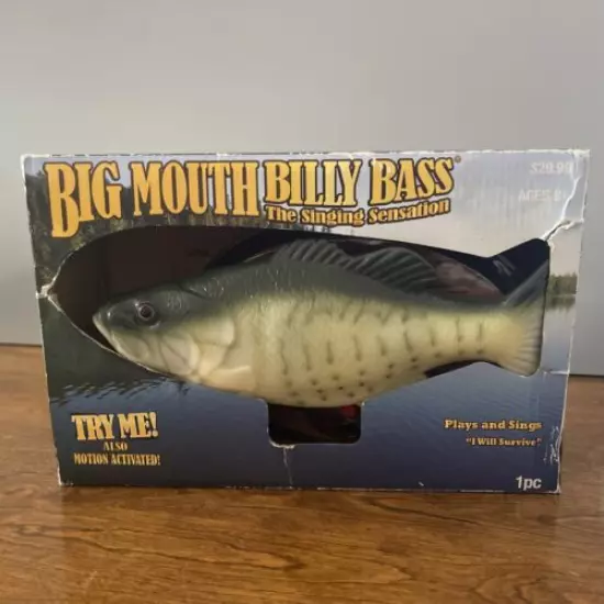 Big Mouth Billy Bass The Singing Sensation Gemmy In Original Box