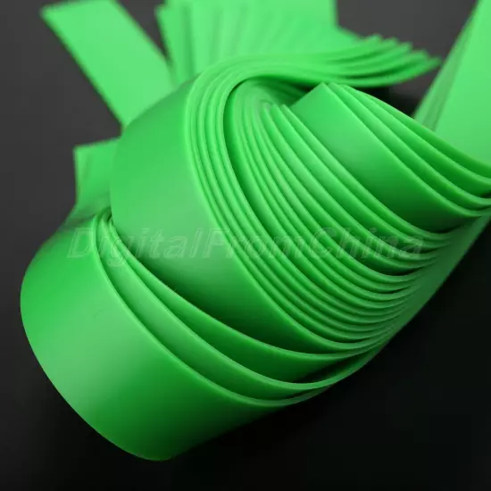 Multiple Thickness Slingshot Catapult Flat Rubber Band Green Color Pack of 10pcs