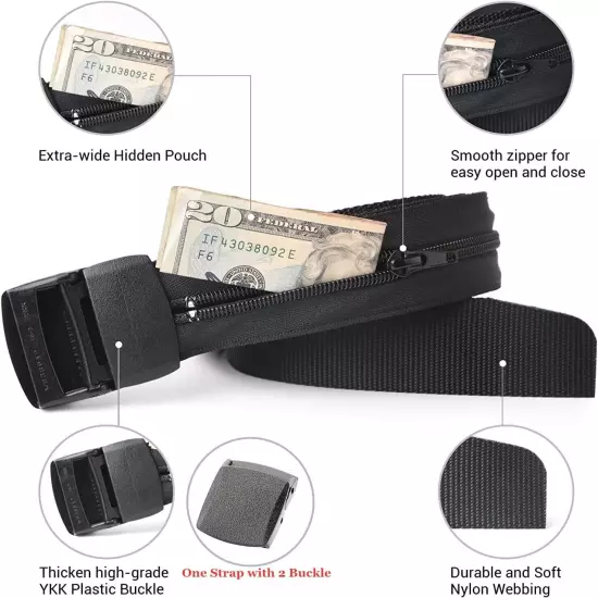 Hidden Money Belt - Anti-Theft Travel Wallet with Easy Access & Storage